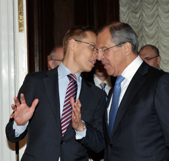 Sergei Lavrov meets with Alexander Stubb