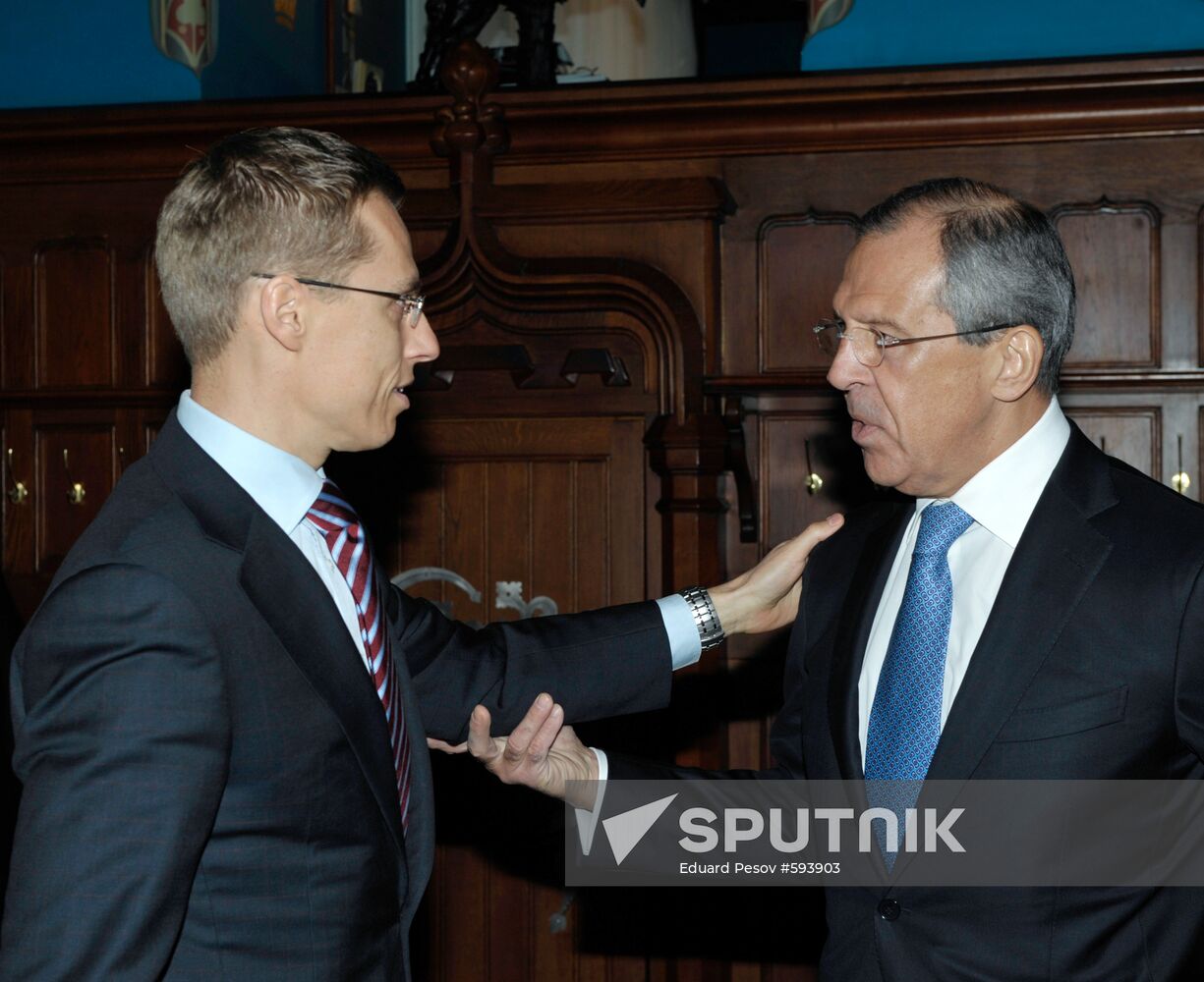 Sergei Lavrov meets with Alexander Stubb