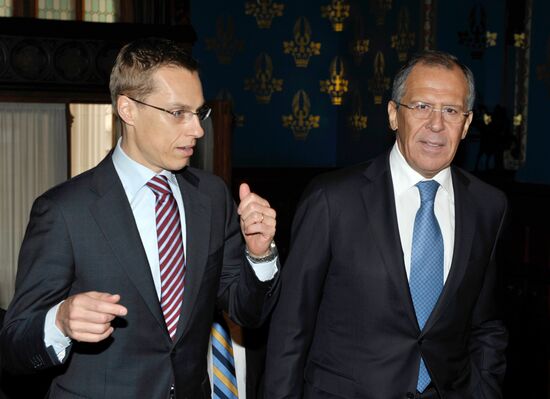 Sergei Lavrov meets with Alexander Stubb