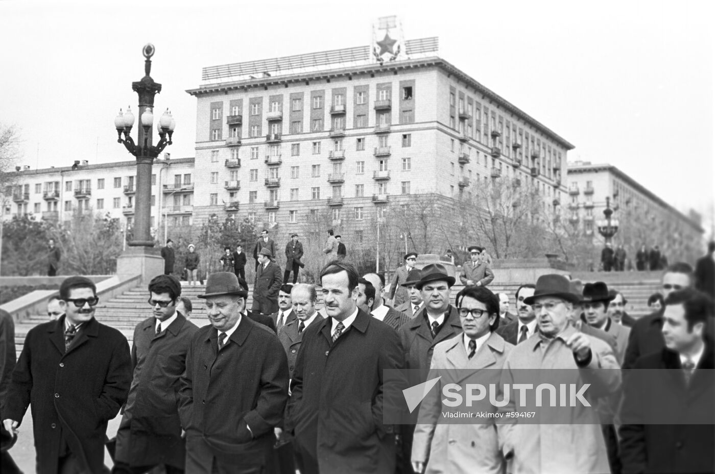 President of Syria Hafez al-Assad on the visit to the USSR
