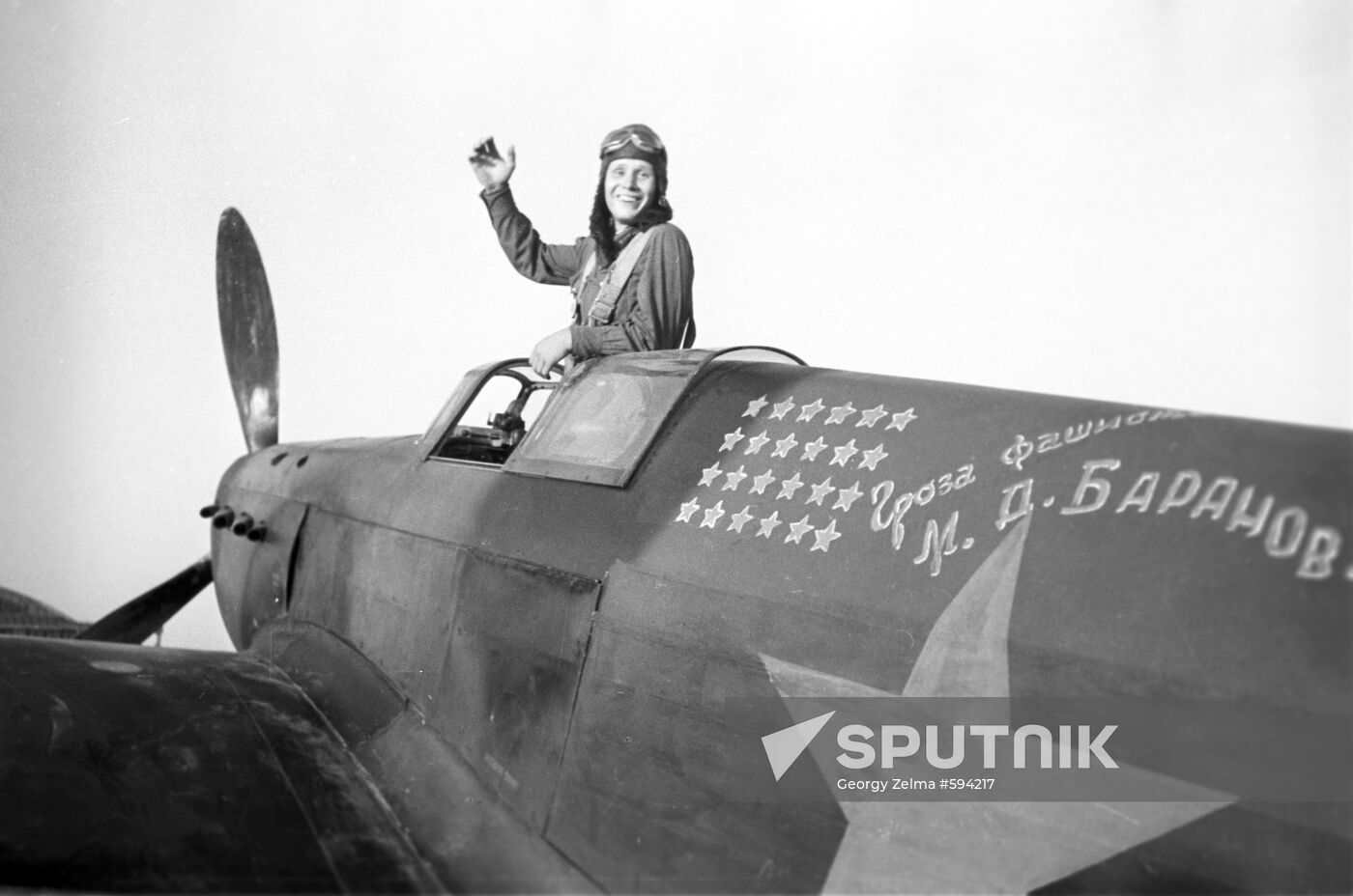 Pilot Mikhail Baranov