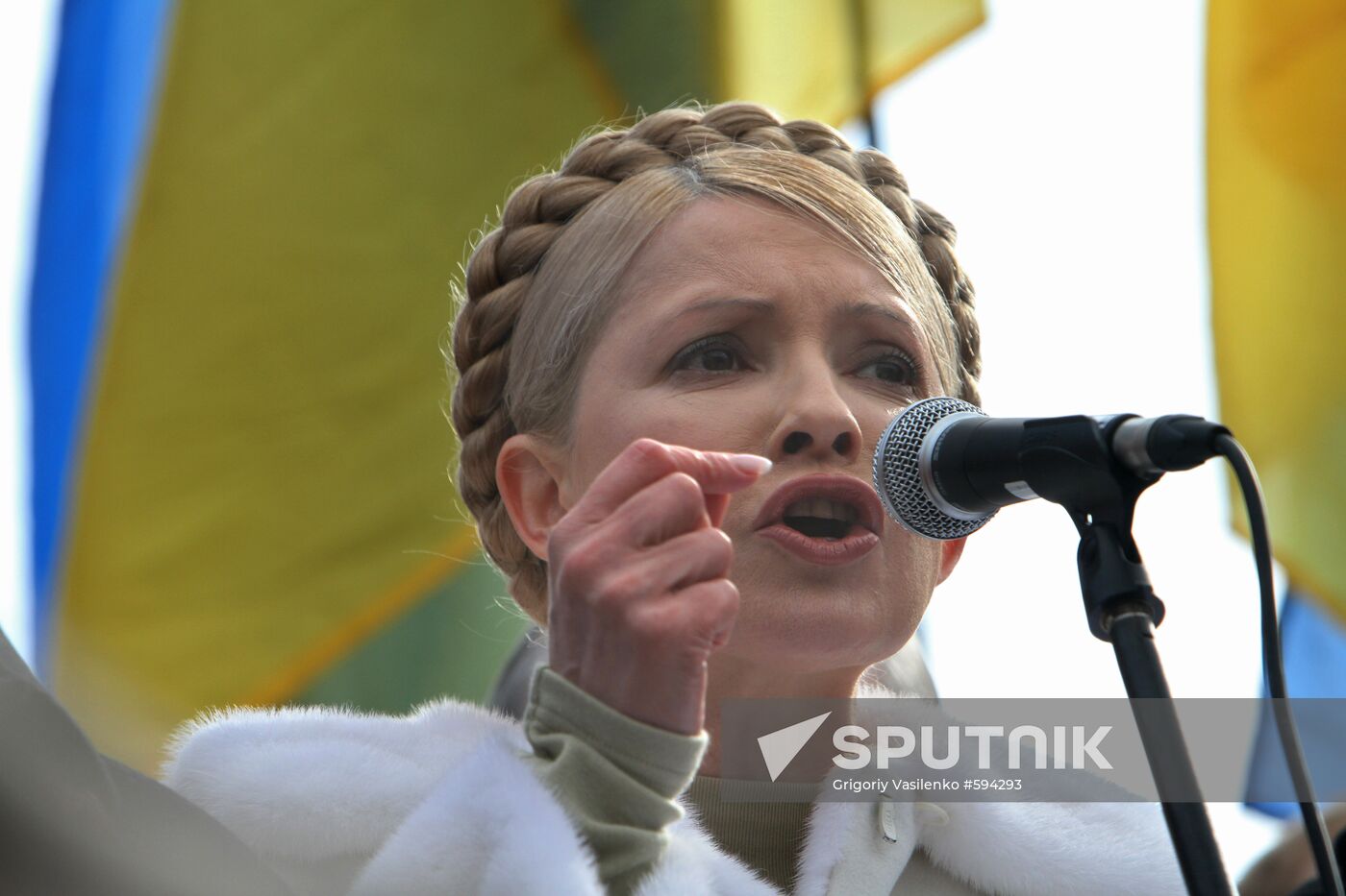 People's Democratic forces rally in Kiev