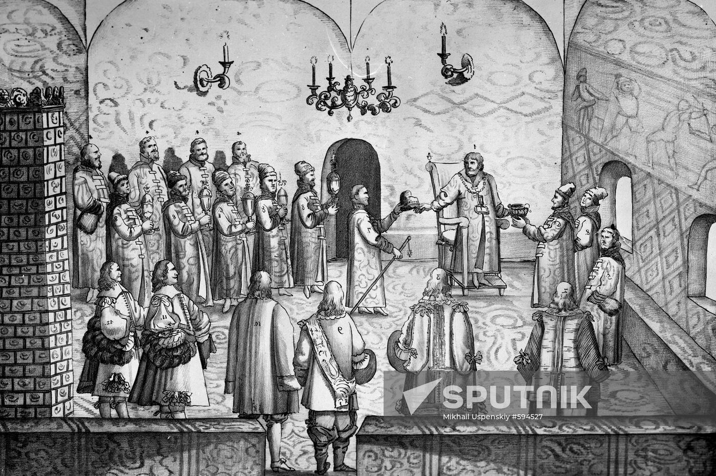Print from Augustin von Meyerberg's travel album
