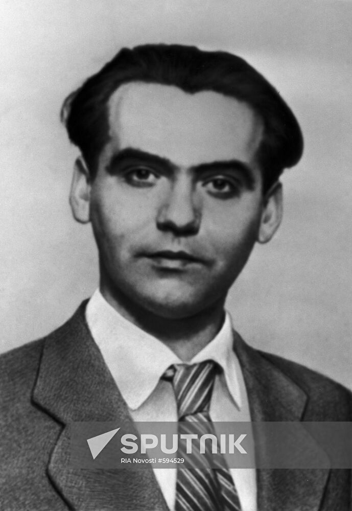 Spanish poet and drama writer Garcia Federico Lorca