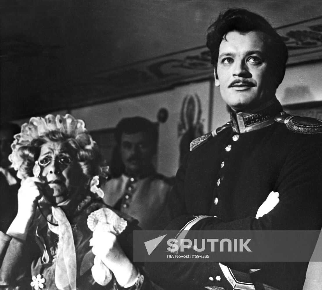 Scene from movie The Green Carriage