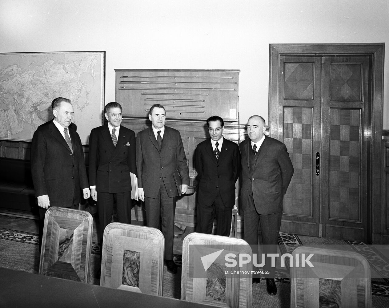 Alexei Kosygin and Ahmed Taibi Benhima