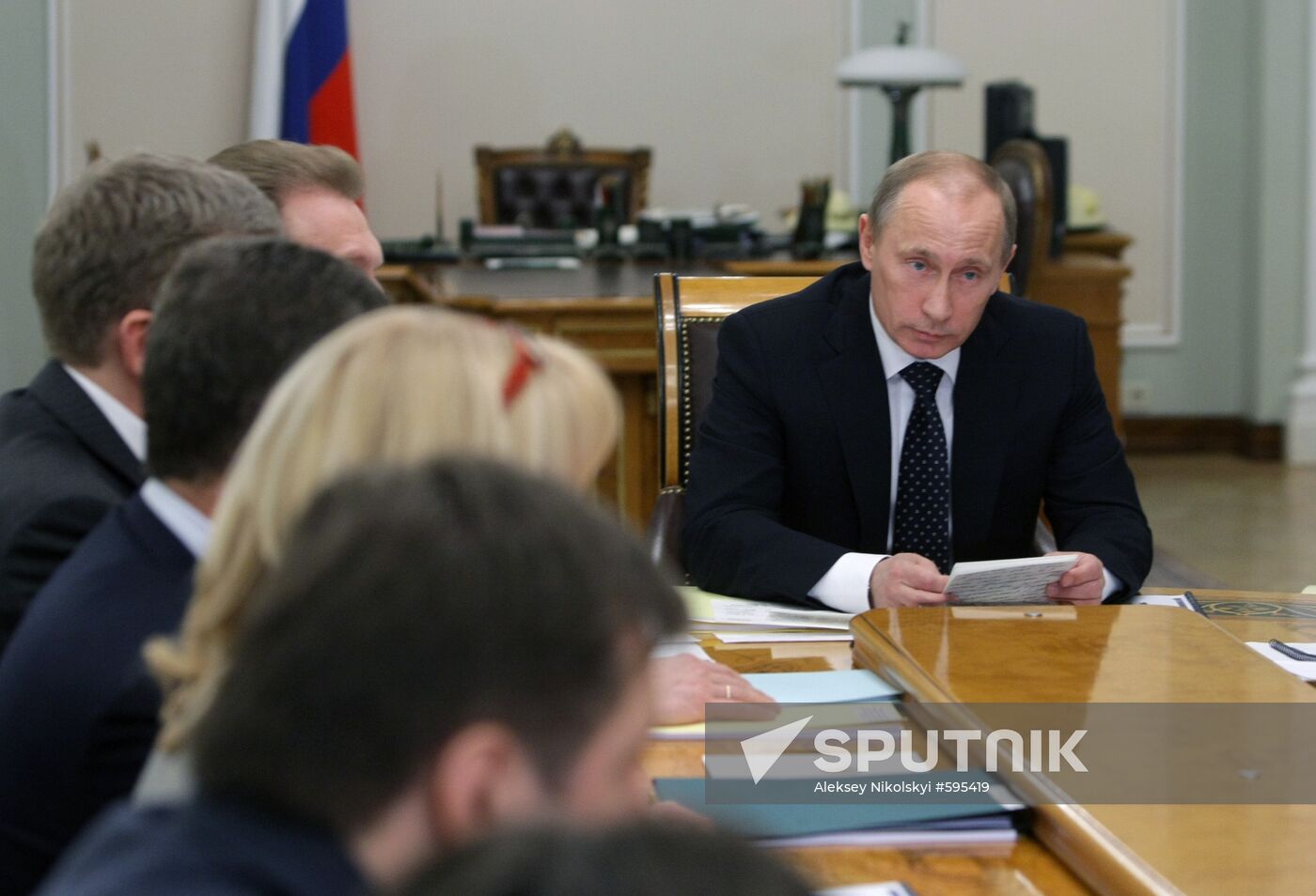 Vladimir Putin chairs meeting on tax policy issues