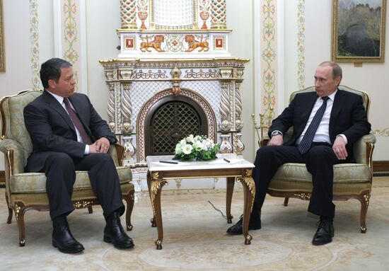 Vladimir Putin meets with King Abdullah II of Jordan