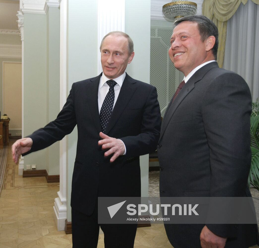 Vladimir Putin meets with King Abdullah II of Jordan