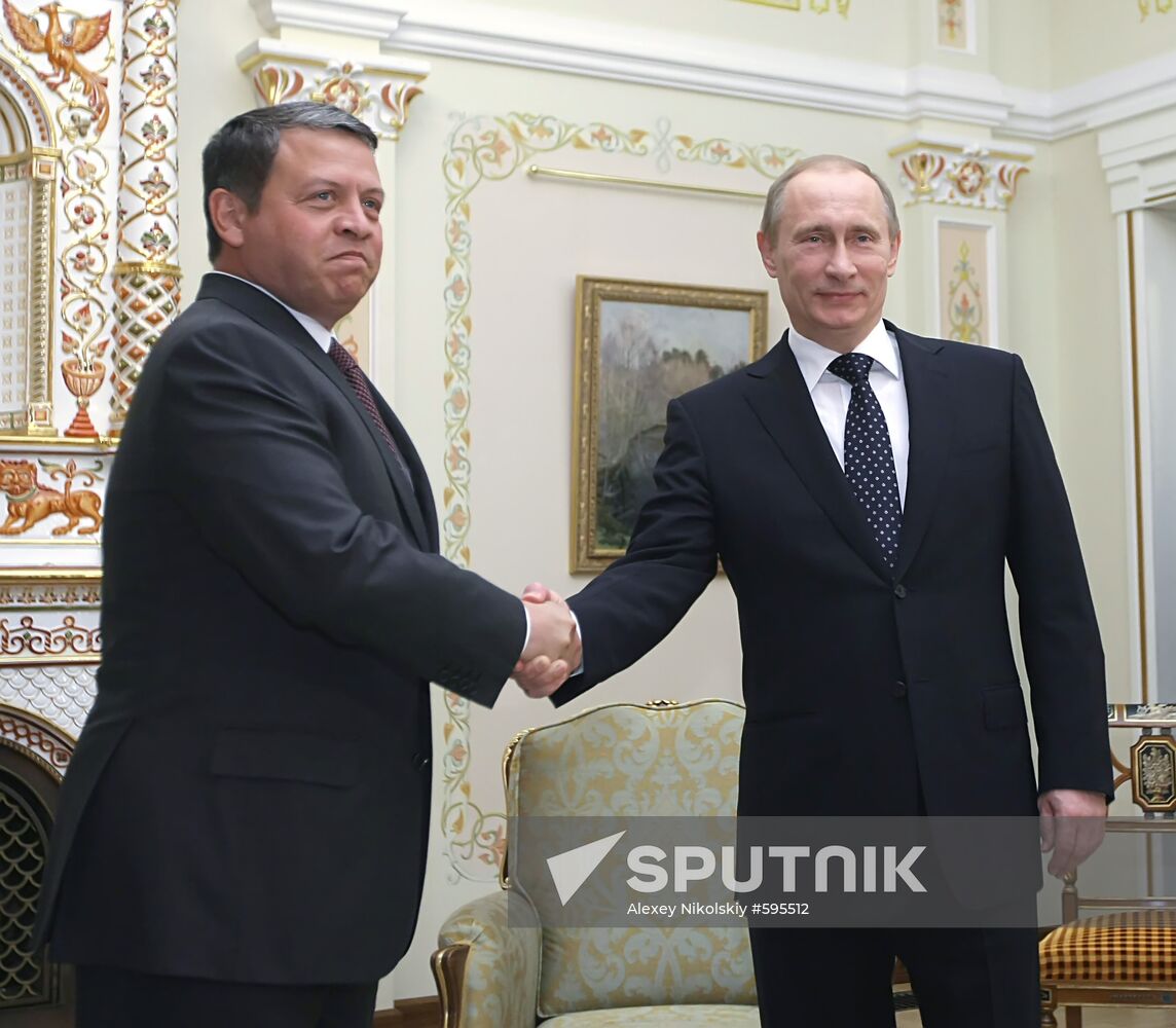 Vladimir Putin meets with King Abdullah II of Jordan