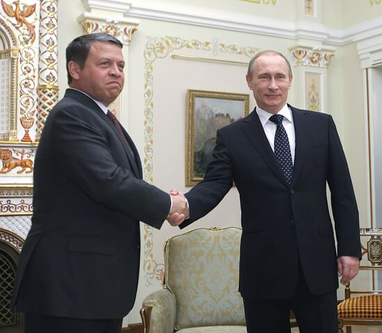 Vladimir Putin meets with King Abdullah II of Jordan