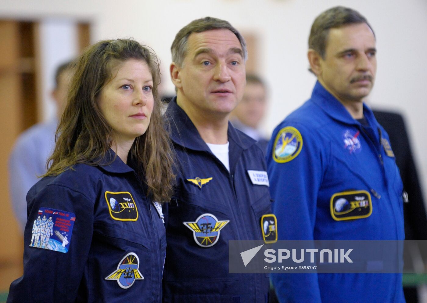 Mikhail Kornienko, Alexander Skvortsov, Tracy Caldwell Dyson