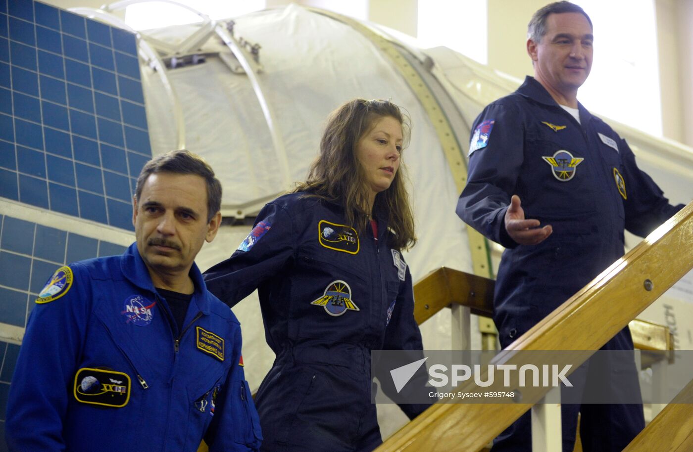 Alexander Skvortsov, Mikhail Kornienko, Tracy Caldwell Dyson