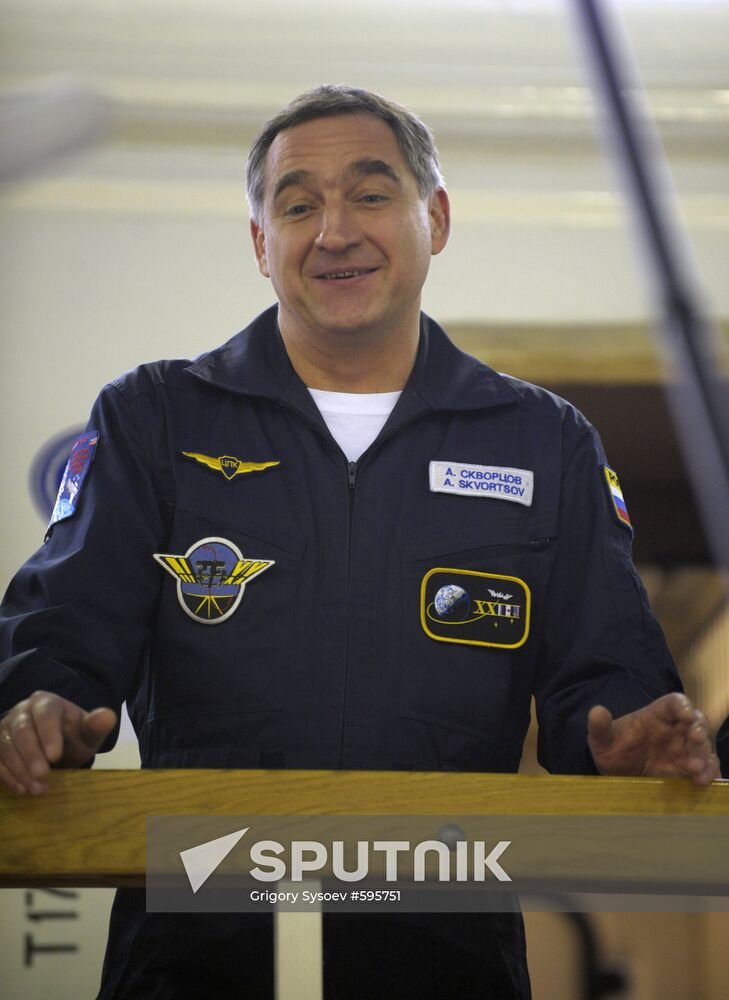 Russian cosmonaut Alexander Skvortsov