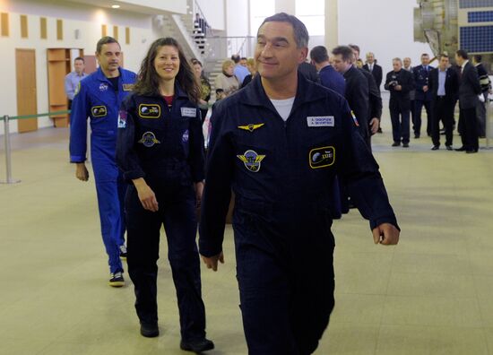 Alexander Skvortsov, Mikhail Kornienko, Tracy Caldwell Dyson