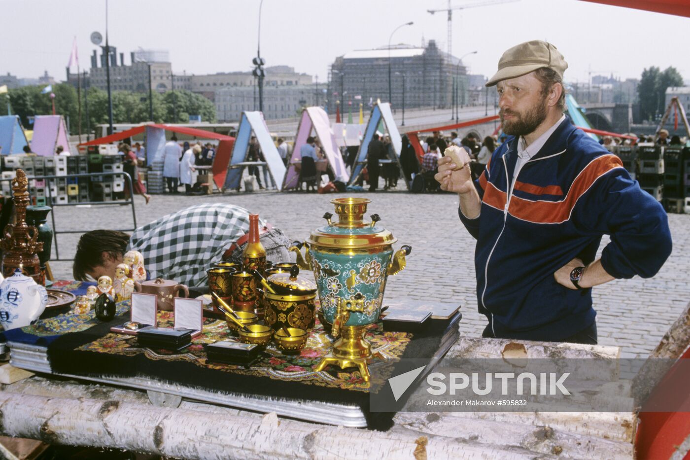 Selling souvenirs