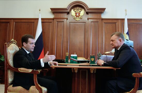 Dmitry Medvedev meets with Oleg Kovalyov