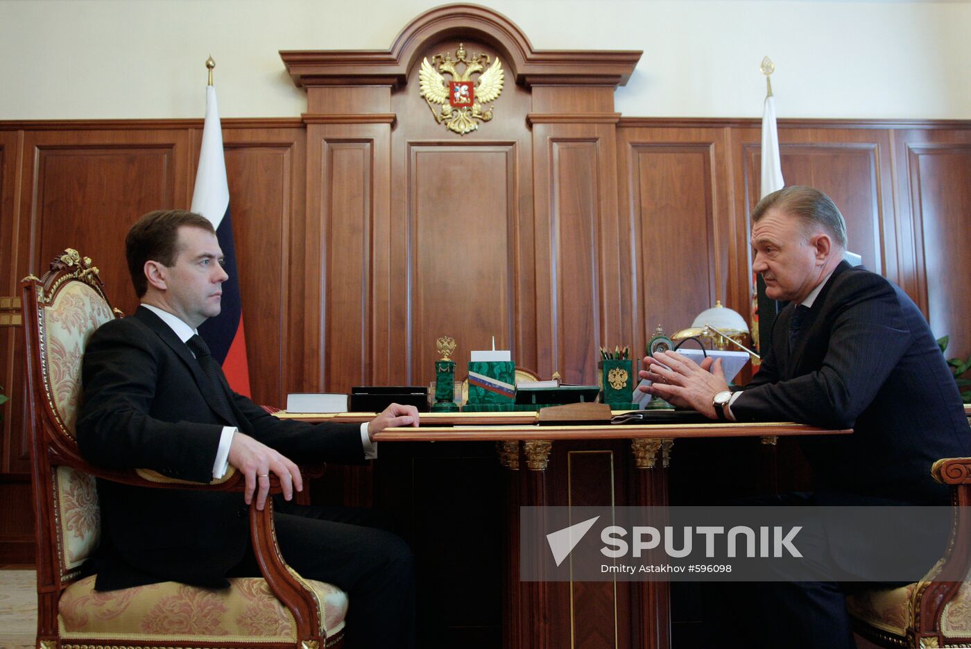 Dmitry Medvedev meets with Oleg Kovalyov