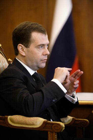 Dmitry Medvedev meets with Oleg Kovalyov
