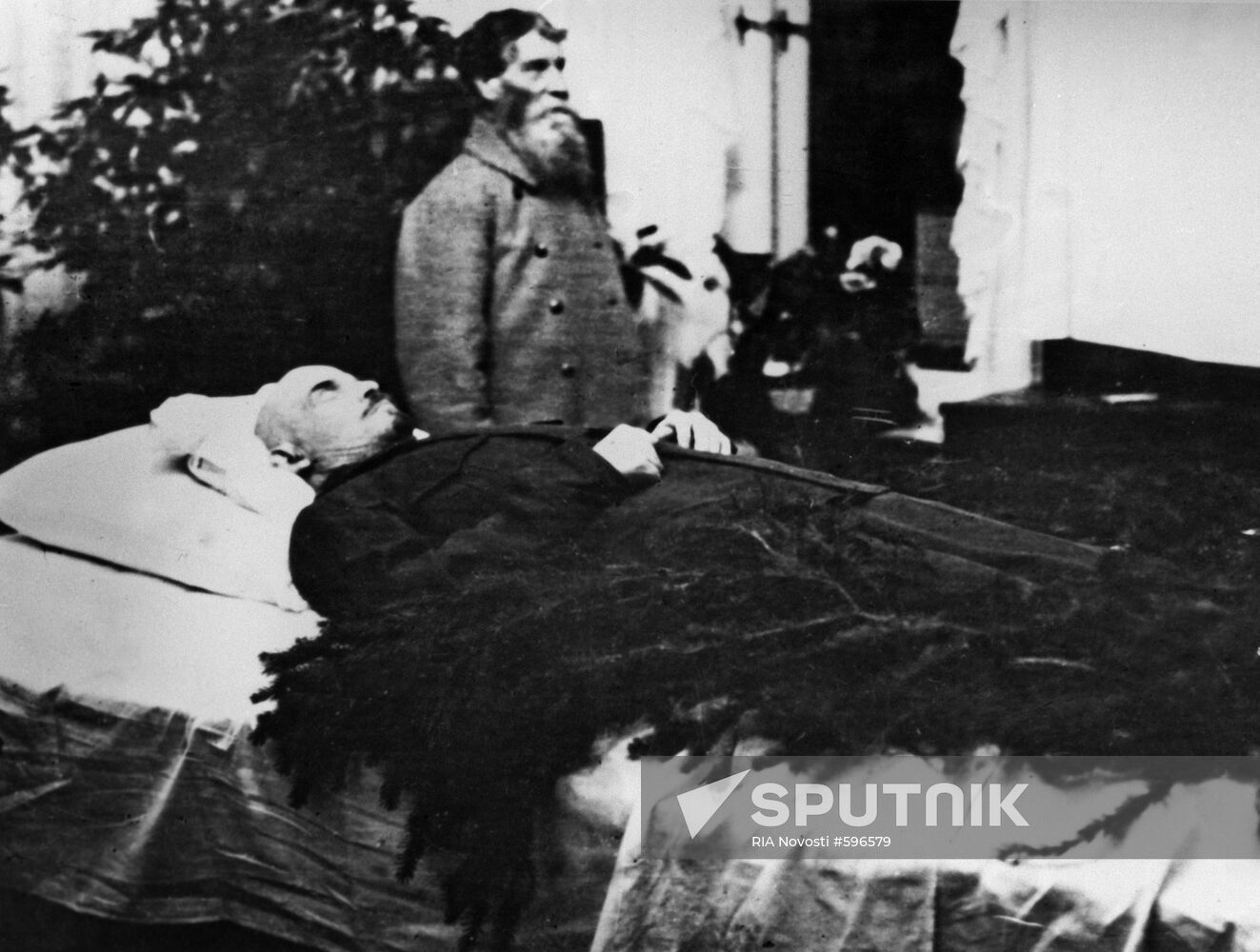 Vladimir Lenin on his death-bed