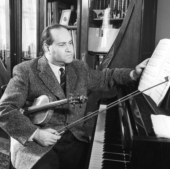 Violinist David Oistrakh