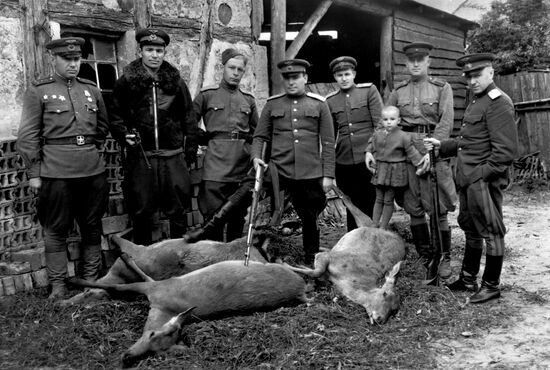 Hunting trophies of pilot Alexander Osipenko