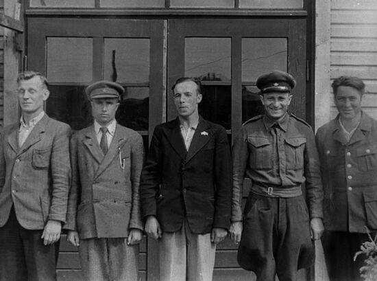 Russian prisoners of war in Denmark. Photocopy
