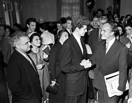 Pianists Van Cliburn and Svyatoslav Richter