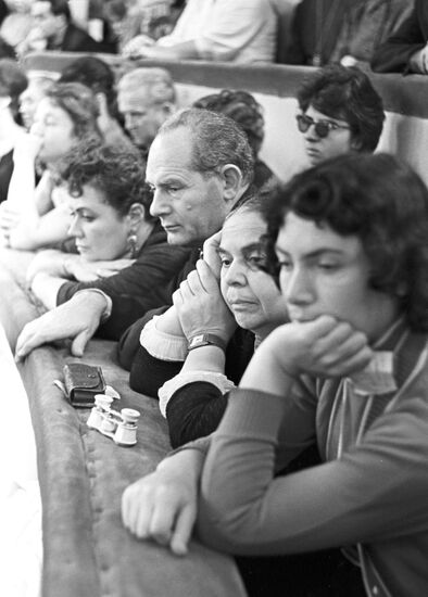 Spectators in Grand Hall at Moscow Conservatory