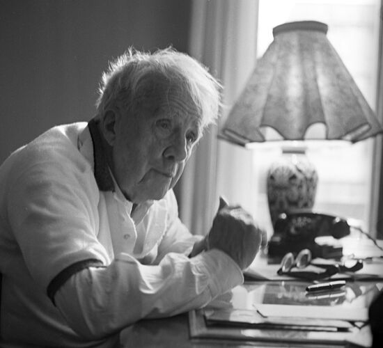 US poet Robert Lee Frost in Moscow