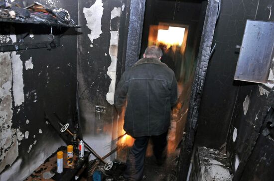 Communal apartment blows up in St. Petersburg