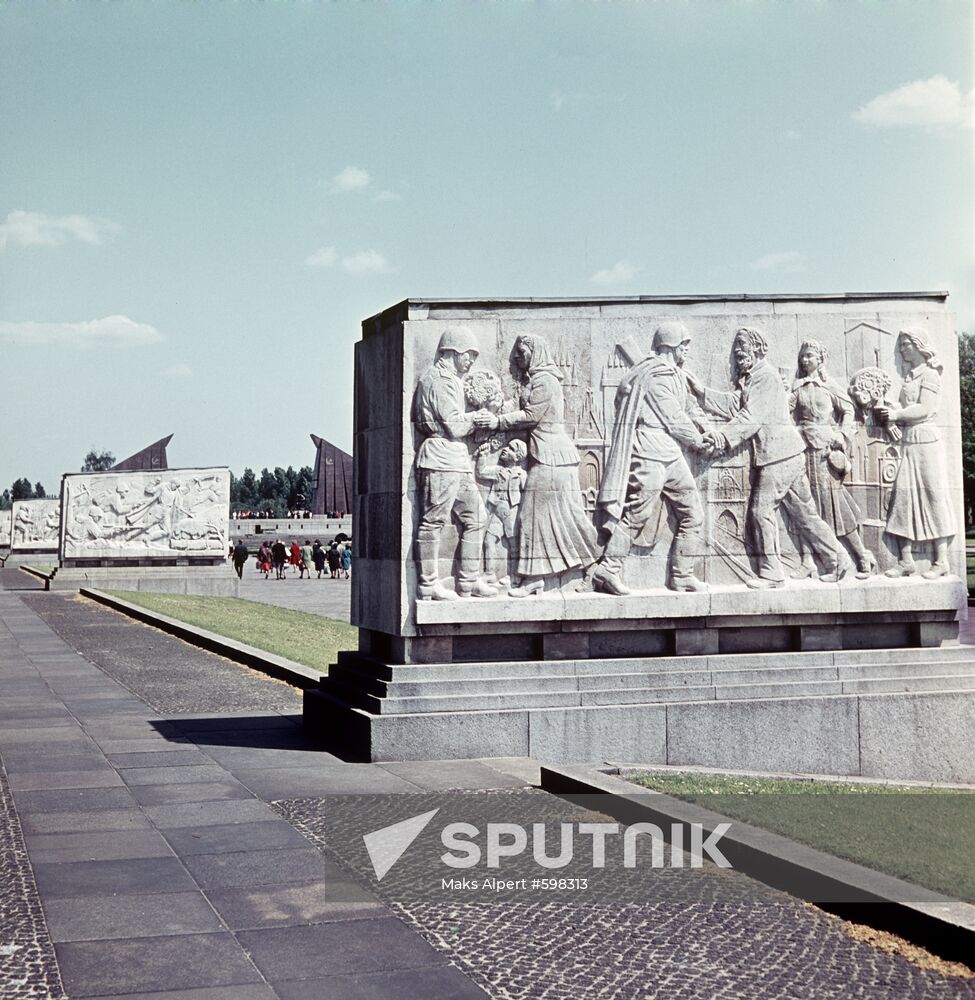 Treptower Park sarcophagi with low reliefs
