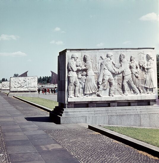 Treptower Park sarcophagi with low reliefs