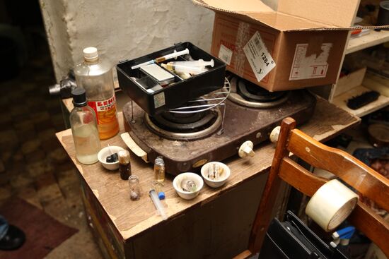 Secret drugs laboratory discovered