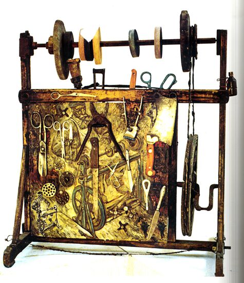 Collage by Georgian artist Vladimir Kandelaki