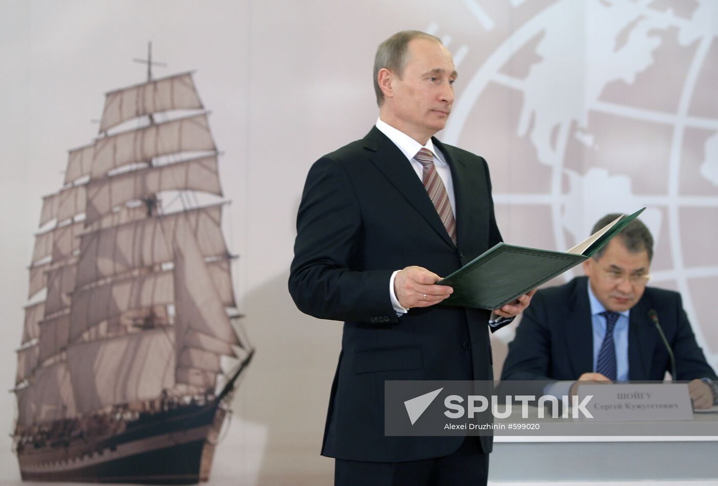 Vladimir Putin attends meeting at Russian Geographical Society