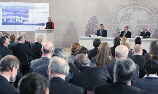S.Mironyuk, V.Kotlyakov, V.Putin, S.Shoigu