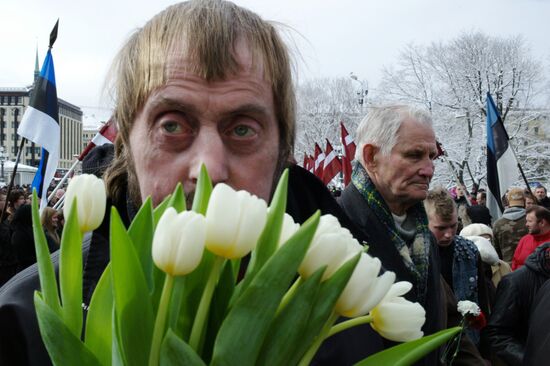 Waffen-SS veterans' rally in Riga