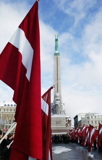 Waffen-SS veterans' rally in Riga
