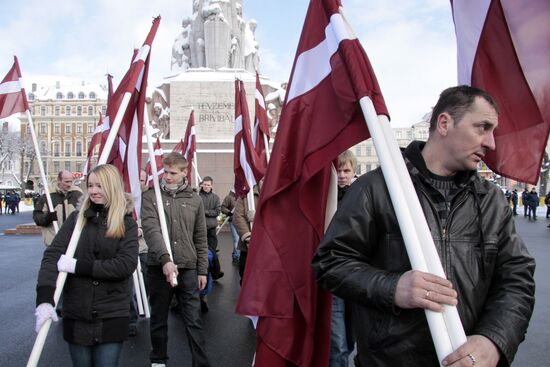 Waffen-SS veterans' rally in Riga