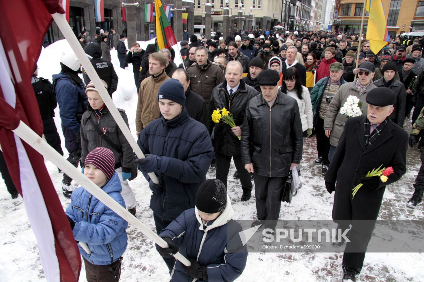 Waffen-SS veterans' rally in Riga