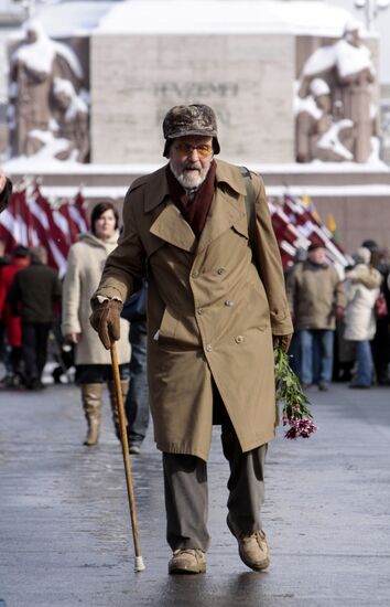 Waffen-SS veterans' rally in Riga