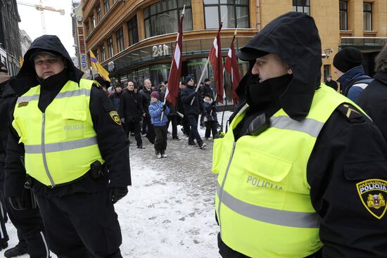 Waffen-SS veterans' rally in Riga