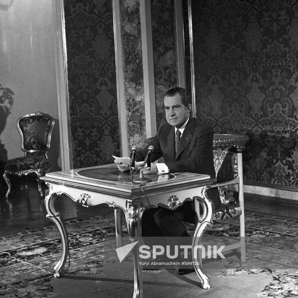 U.S. President Richard Nixon visits USSR