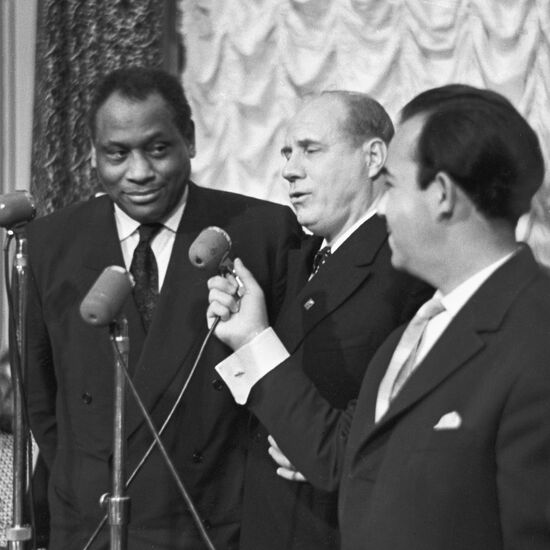 Paul Robeson and Ivan Kozlovsky