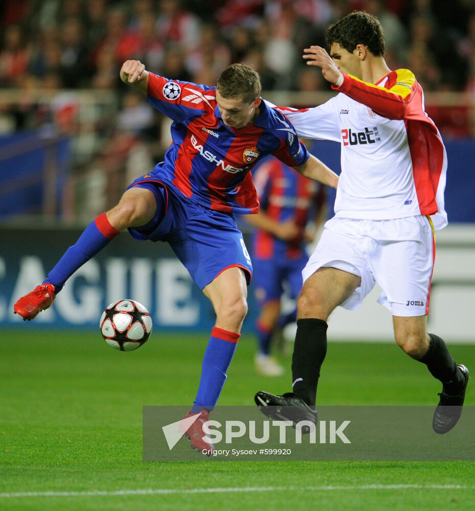 Football. UEFA Champions League. Sevilla vs. CSKA