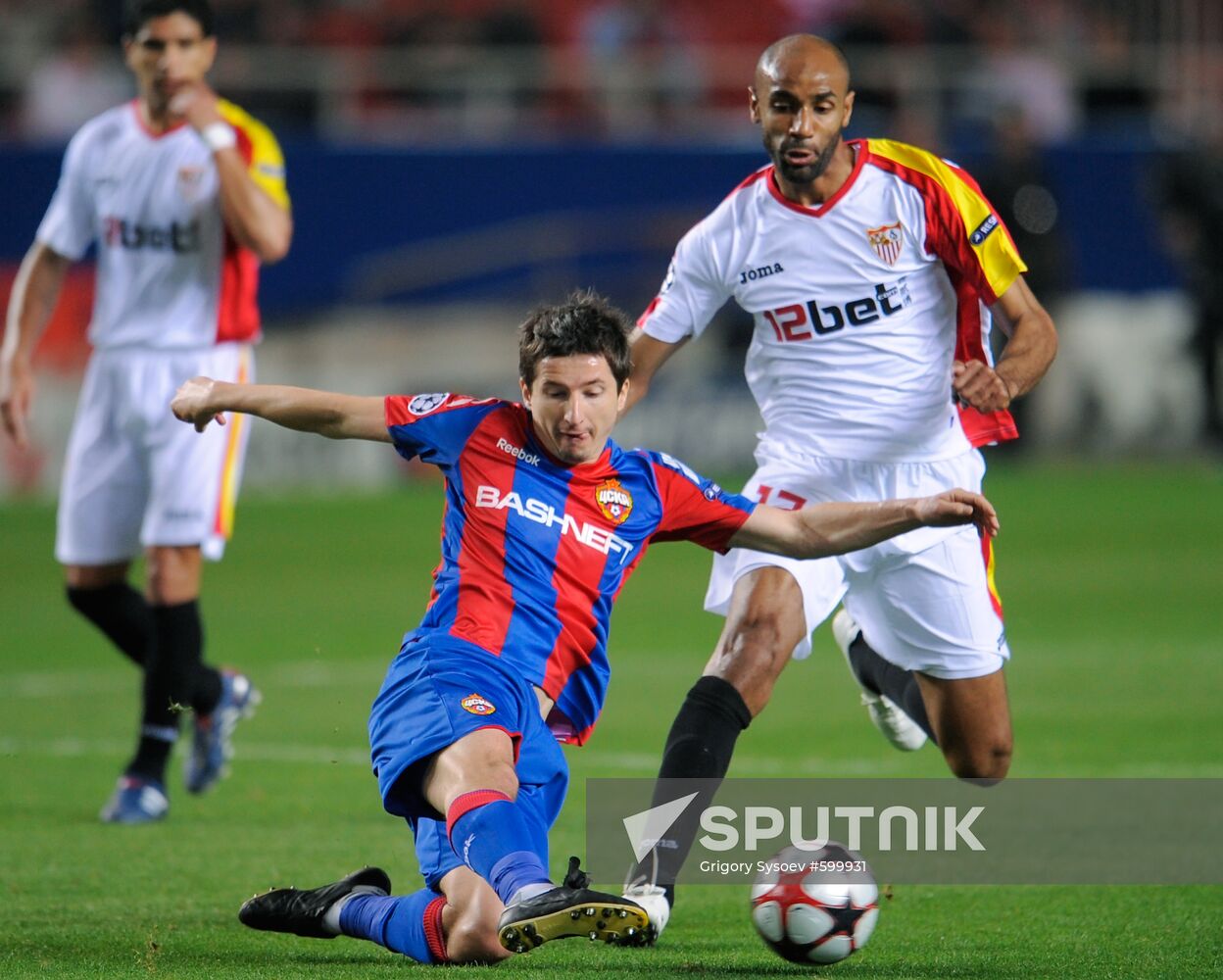 Football. UEFA Champions League. Sevilla vs. CSKA