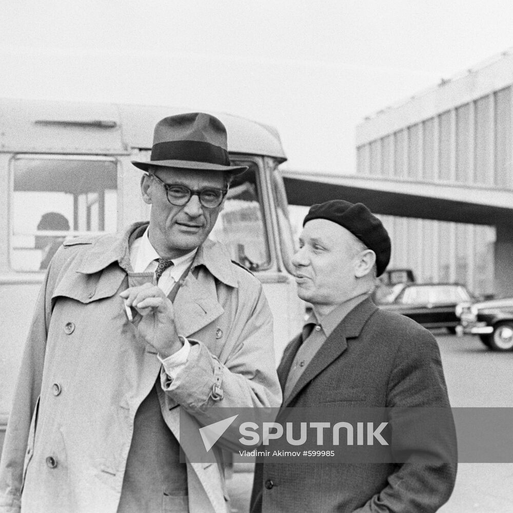 Arthur Miller with Viktor Rozov