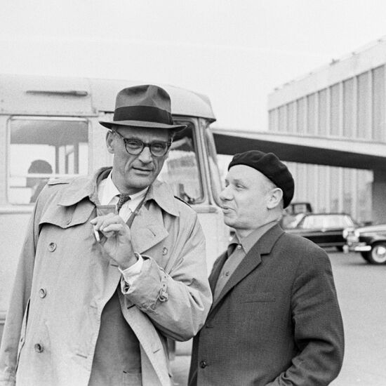 Arthur Miller with Viktor Rozov