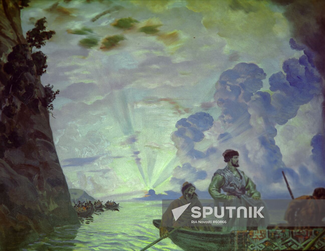 RUSSIAN MUSEUM PAINTING "STEPAN RAZIN" 